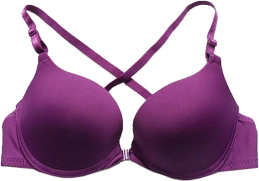 Hosiery Push-Up Leely Mold Plain Padded Ladies Bra, Purple, Size: 30 at Rs  180/set in New Delhi