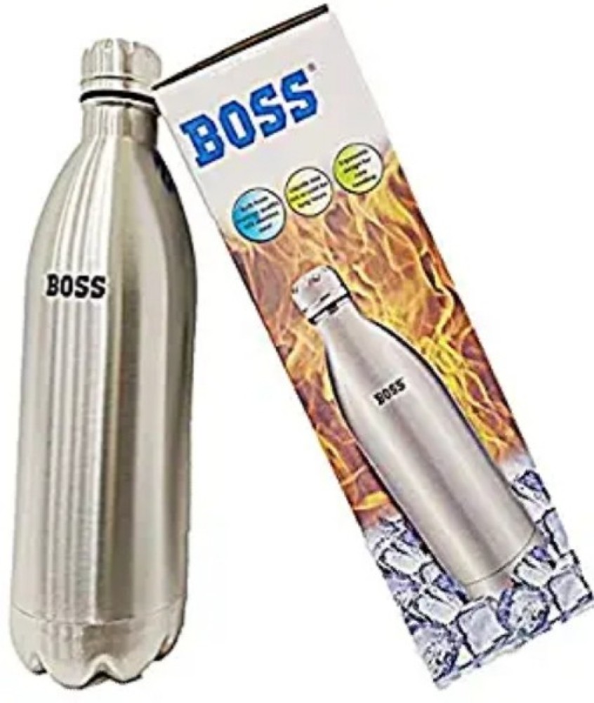 The Boss Stainless Steel Metal Water Bottle in Black – The Bullish