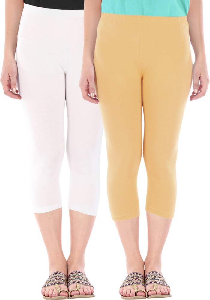 Buy That Trendz Capri Leggings Women White, Brown Capri - Buy Buy That  Trendz Capri Leggings Women White, Brown Capri Online at Best Prices in  India