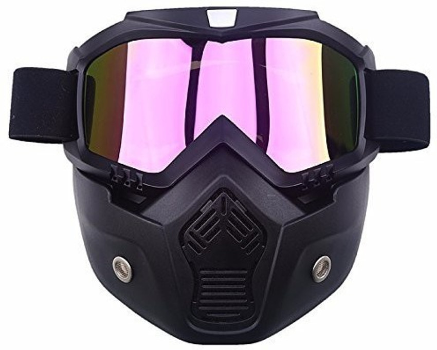 Motorcycle goggles hotsell with face shield