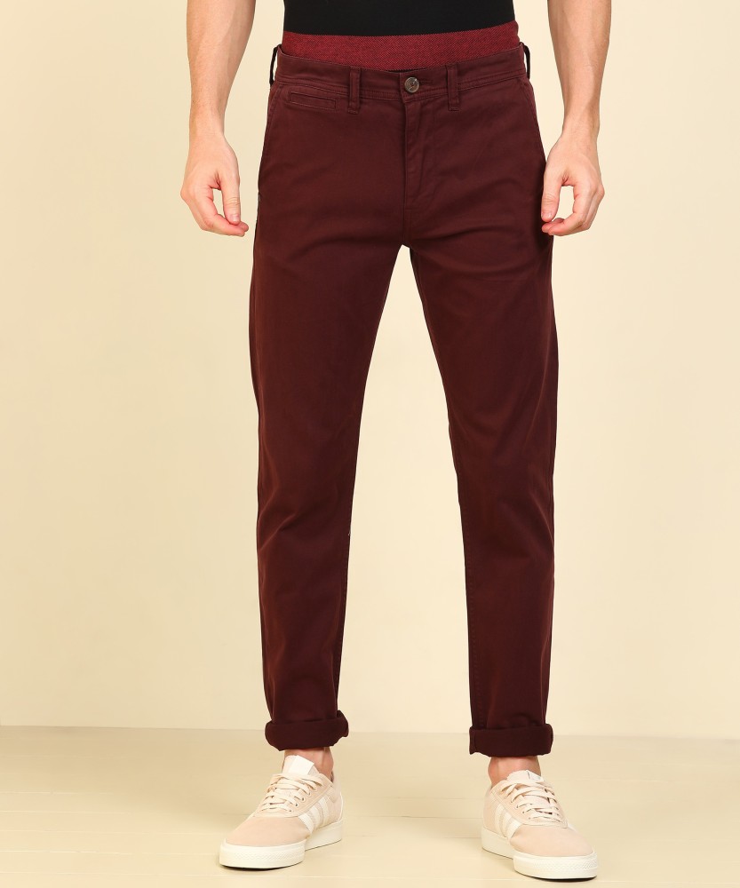 LEE Slim Fit Men Red Trousers  Buy LEE Slim Fit Men Red Trousers Online at  Best Prices in India  Flipkartcom