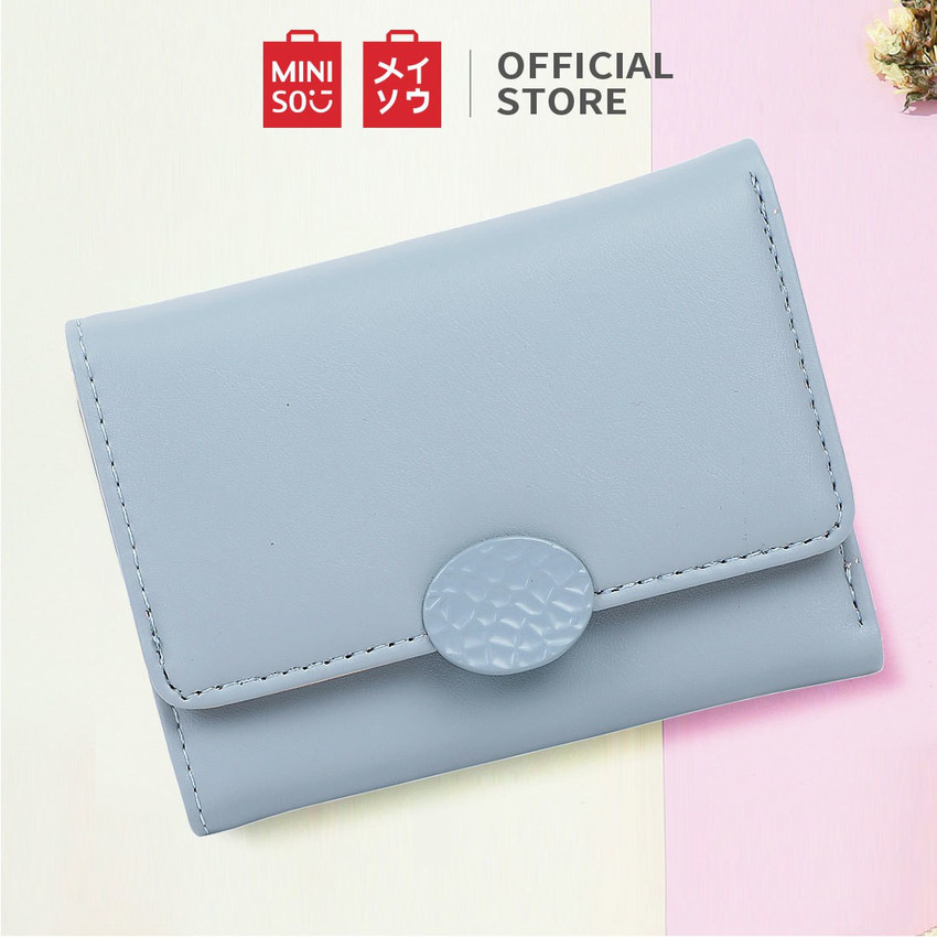 MINISO Women Blue Artificial Leather Wallet Blue Price in India Flipkart