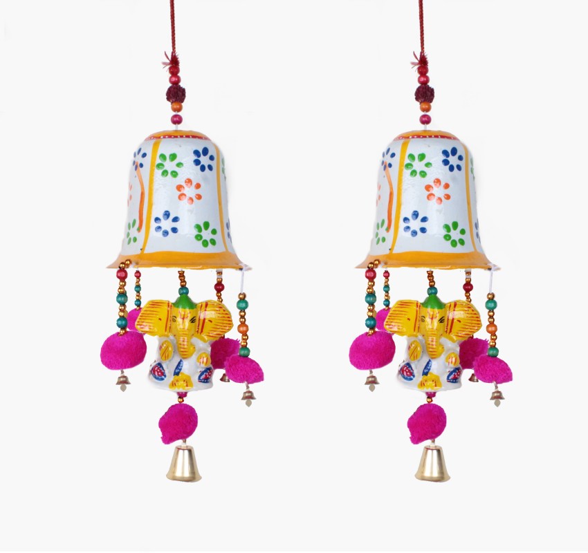 Rajasthani Colored Bells Design Wall Hanging Showpiece Decorative Hanging  Bells Chimes Showpieces -  Sweden