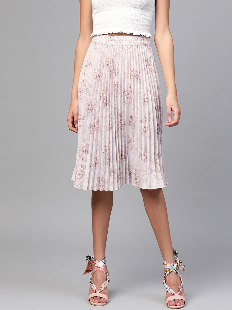 Women Black Accordion Pleated Belted Midi Dress