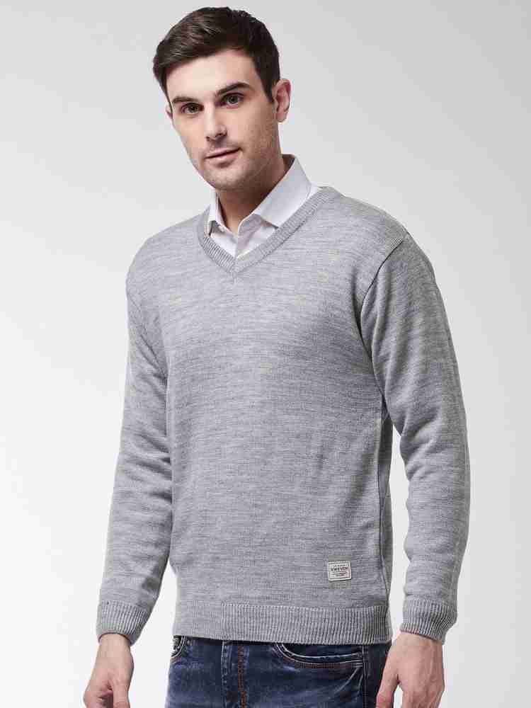 Light grey v neck on sale sweater