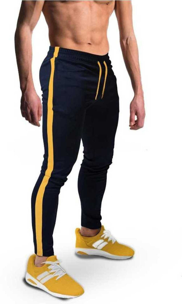 Yellow and blue track pants outlet