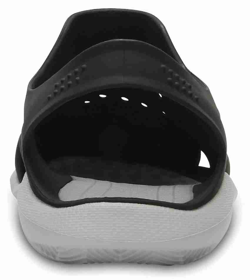 Crocs Swiftwater Wave Sandals Iconic Comfort Black 203963 discount Slip On Men's Size 10