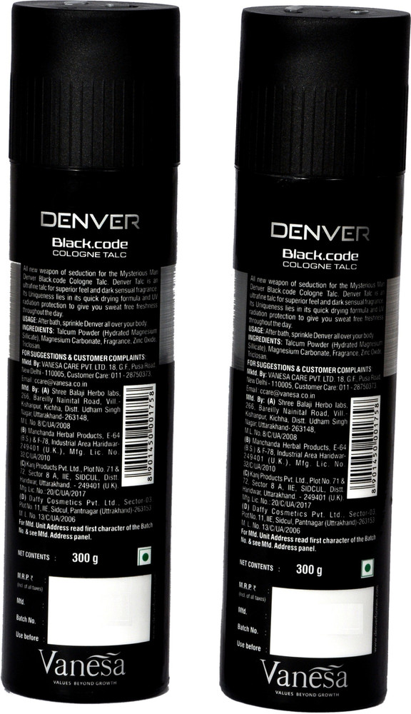 Black store code cologne