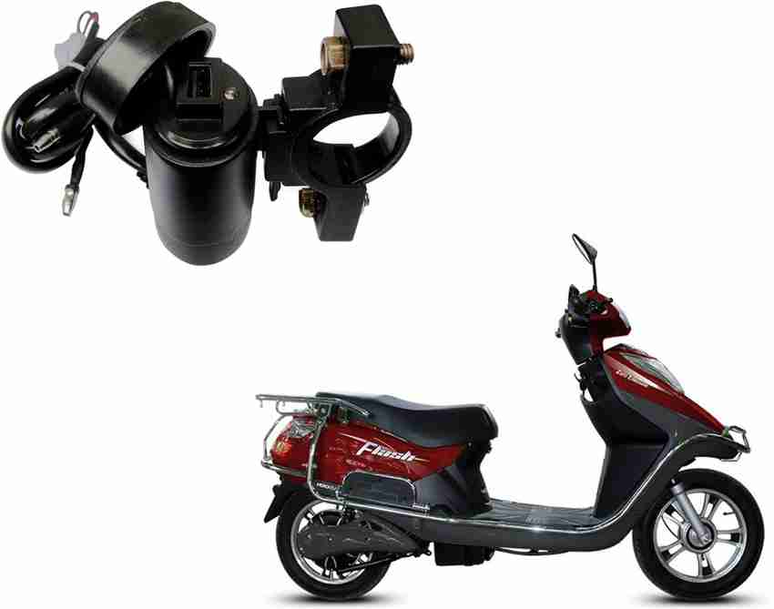 Robotek Motor Bike USB Mobile Charger with USB Charger Socket 2.1A 9V Hero Electric Flash 2.1 A Bike Mobile Charger Price in India Buy Robotek Motor Bike USB Mobile Charger with