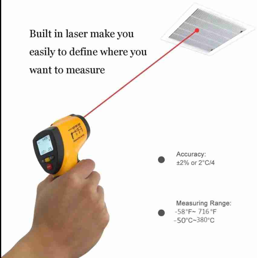 Infrared Thermometer Temperature Gun 50c ~380c Digital Laser