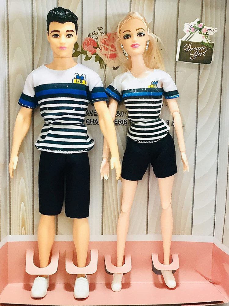 Cri8Hub Barbie Ken Couple Doll for Girl Beautiful Doll Toy Set
