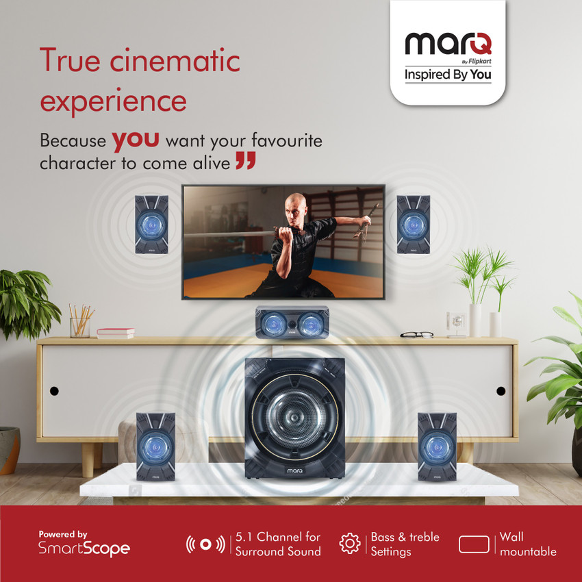 Buy MarQ by Flipkart with HDMI Arc 160 W Bluetooth Home Theatre