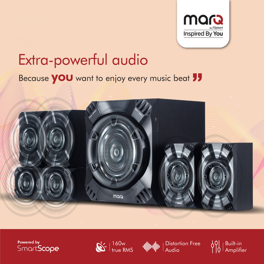 MarQ by Flipkart with HDMI Arc 160 W Bluetooth Home Theatre