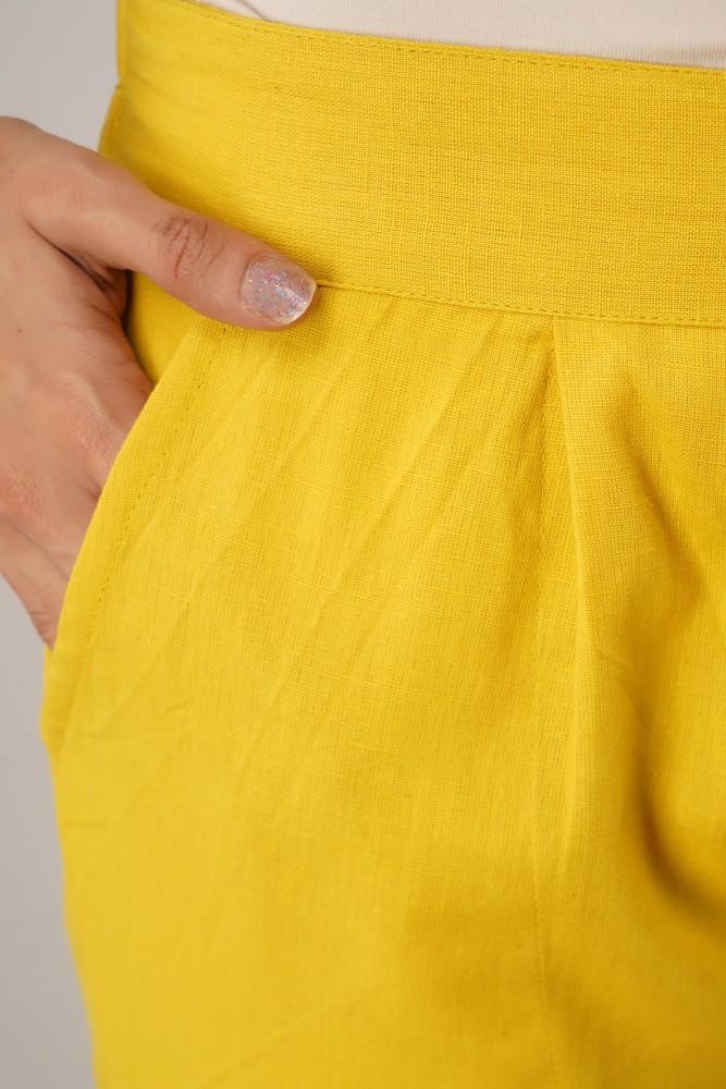 GO COLORS Regular Fit Women Yellow Trousers - Buy GO COLORS Regular Fit  Women Yellow Trousers Online at Best Prices in India