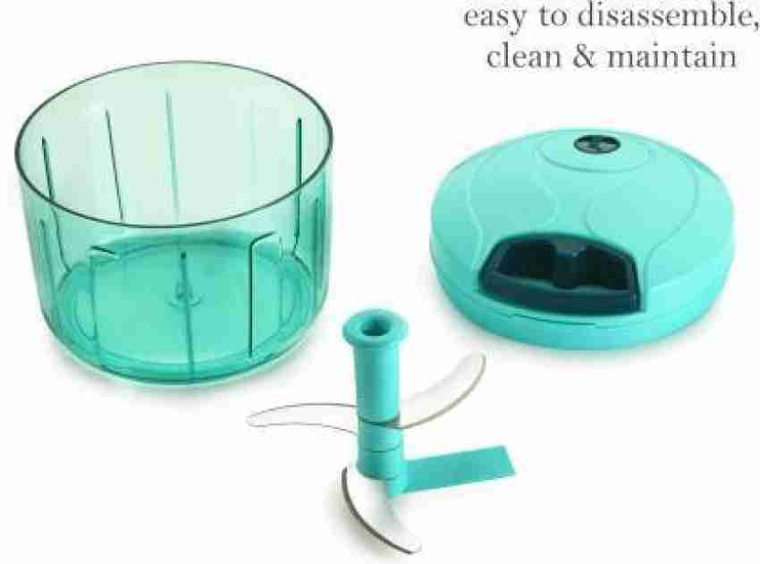 Stylish Plastic Premium Vegetable Chopper For Kitchen Blue Color 600 ml