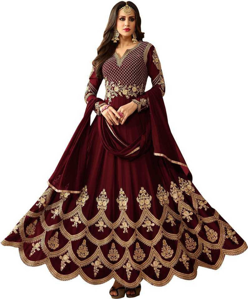Saree shop gown flipkart