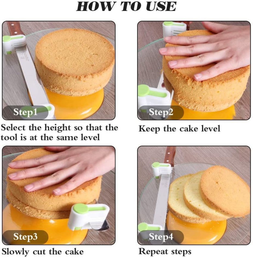 Cake Slicer Leveler Adjustable Wire Slicer Stainless Steel Dough Cutter |  Shopee Philippines