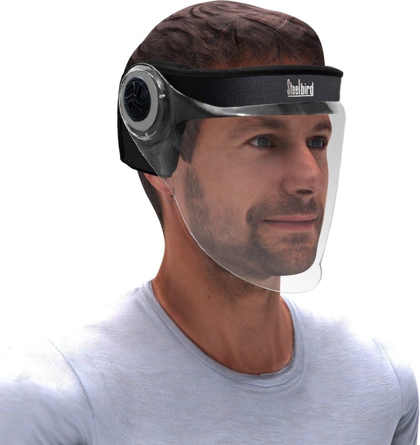 Steelbird Hands Free 7Wings Unisex Helmet Visor Face Shield