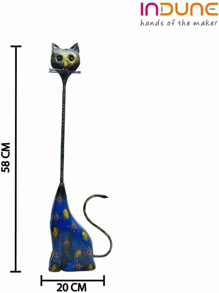 Indune Long Cat Showpiece - Iron & Wood/ Elegant Cat Showpiece (20 x 5 x 58  Cm) Decorative Showpiece - 58 cm Price in India - Buy Indune Long Cat  Showpiece 