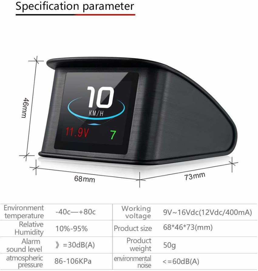 Car Digital GPS Speedometer HUD Head Up Display Car Speedometer Speedometer