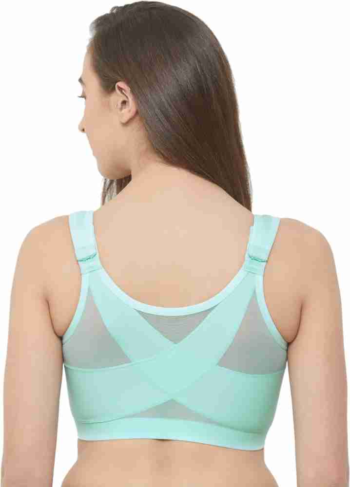Buy SOIE Front Closure Full Coverage Non Padded Non Wired Posture  Correction Bra-Fudge Online