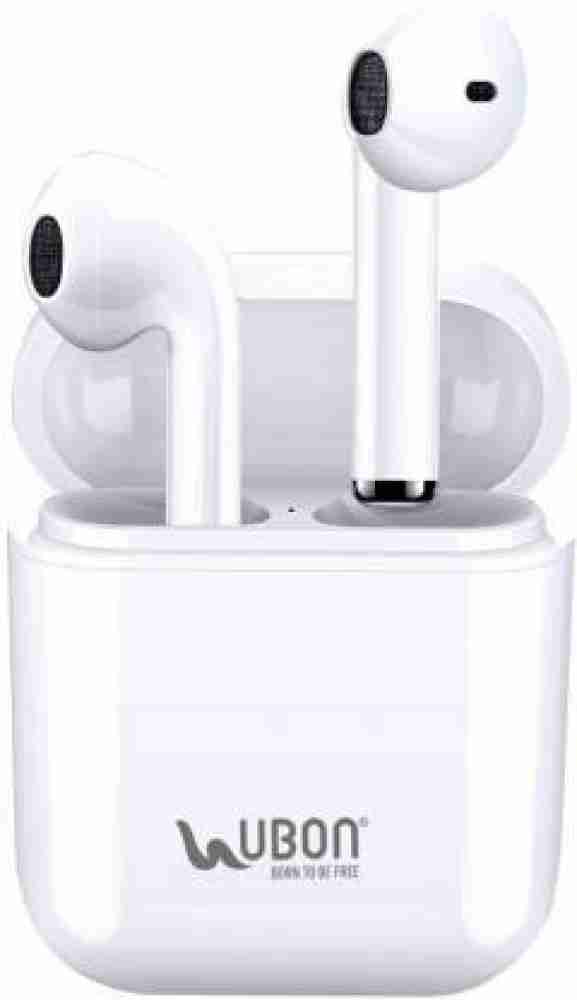 Ubon BT 200 Wireless Earbuds Bluetooth Headset White True