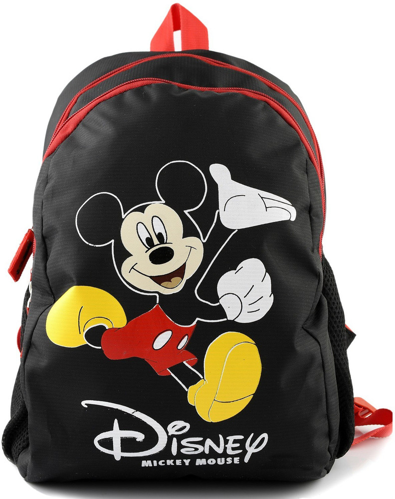 Flipkart DISNEY Mickey Mouse 15 inch Polyster School Bag Backpack For Kids Black Waterproof School Bag School Bag