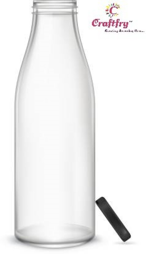 3pcs Clear Portable Empty Milk Bottles Fridge Milk Container 500ml