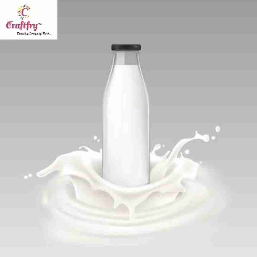 3pcs Clear Portable Empty Milk Bottles Fridge Milk Container 500ml