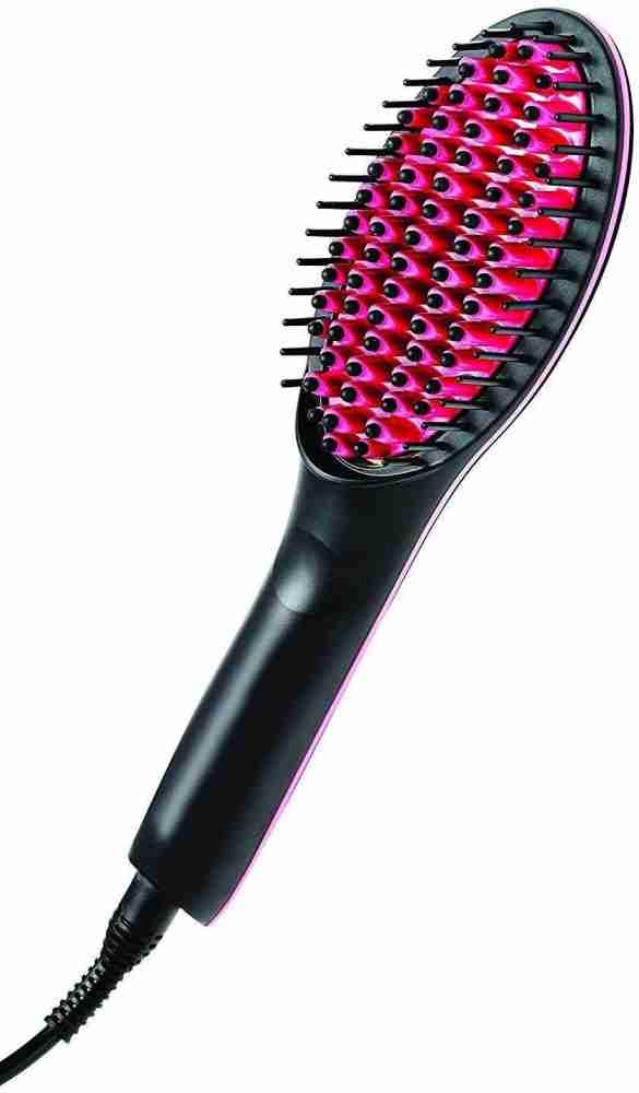 SIMPLEX Simply Brush Straightener Ceramic Fast Straightener Comb LCD  Display Electric Smooth Hair Straight for Salon Styling Tools Hair  Straightener Brush - SIMPLEX 