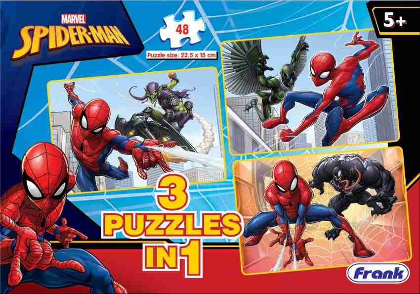 Frank Spider-Man 3 X 48 Pieces Puzzle - Spider-Man 3 X 48 Pieces