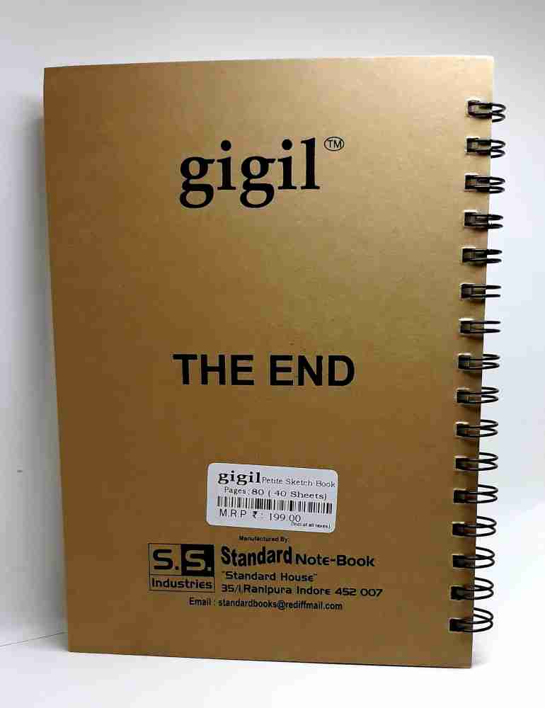 Gigil Mini Sketch Book / 140 Gsm Pocket Sketch BooK ( Size-14.5x