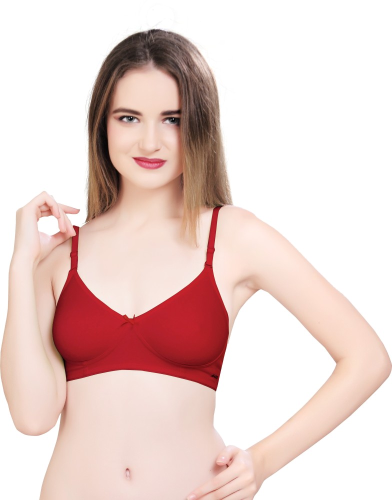 Womens Bra Full Coverage Wirefree Non-Padded Cotton Stretchy