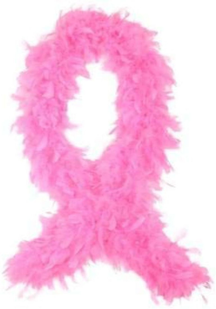 Hippity Hop Pink Happy Birthday Fluffy Feather Boa Scarf for
