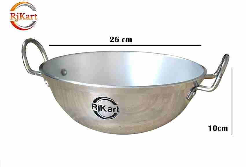 Round Aluminium Cooking Kadai, Features: Rust Proof