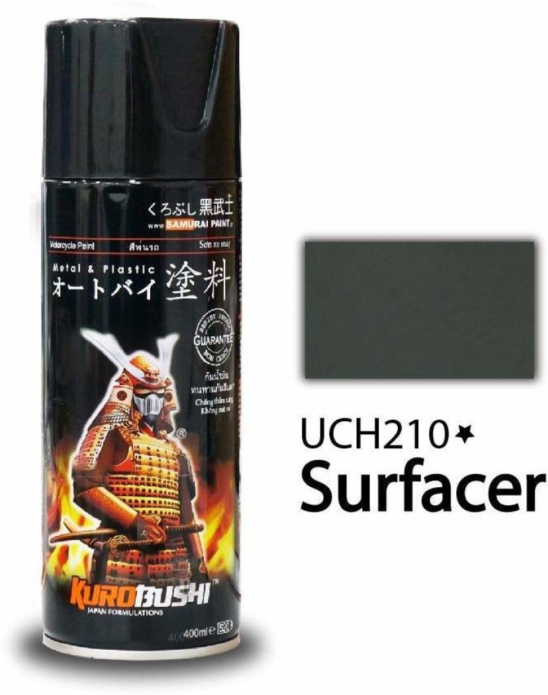 Kurobushi Spray Paint 1K 1Star Primer Coat #UCH210*- Surfacer (D-I-Y Do It  Yourself) Surfacer Grey Spray Paint 400 ml Price in India - Buy Kurobushi Spray  Paint 1K 1Star Primer Coat #UCH210*