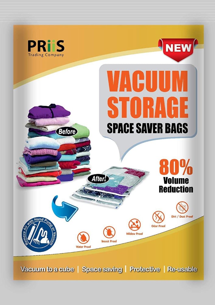 Sylviyaz Space Saver Storage Bags for HomeVacuum Storage Bags SA  21 High  Volume Storage Vacuum Bags Travel Storage Vacuum Bags Price in India  Buy  Sylviyaz Space Saver Storage Bags for