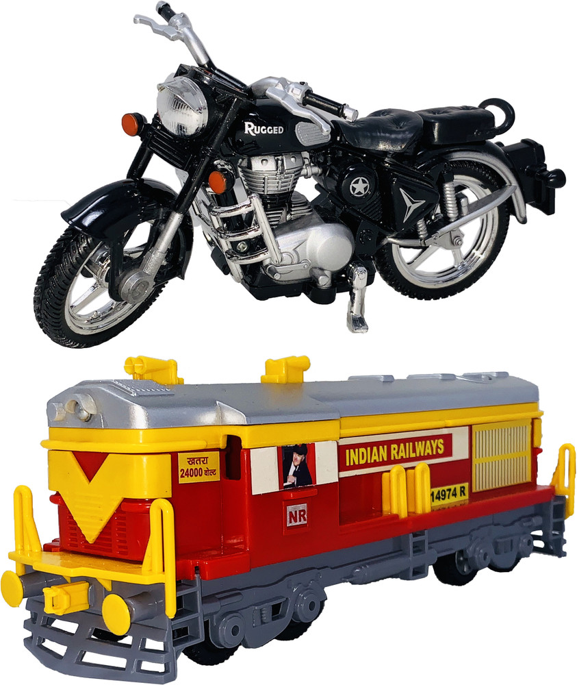 Giftary Set Of 2 Small Size Indian Replica Indian Motorcycle Bike