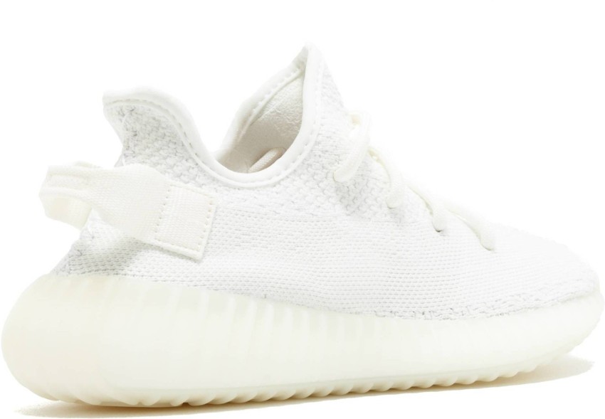 Yeezy triple white hot sale on foot