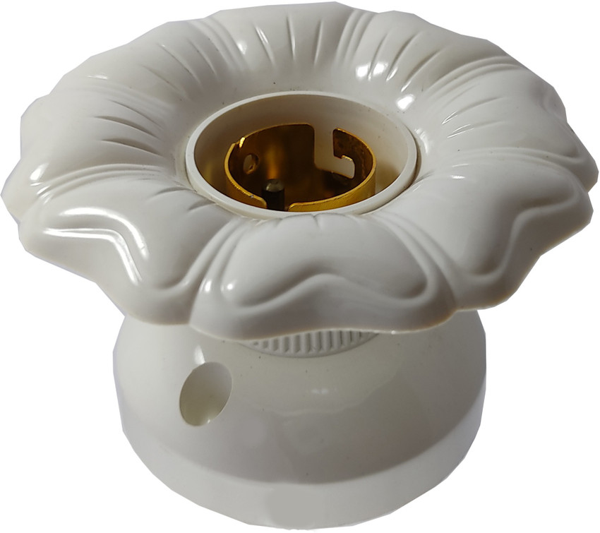 Hansh White Fancy Bulb holder for wall home Plastic Light Socket Price in India Buy Hansh White Fancy Bulb holder for wall home Plastic Light Socket online at Flipkart
