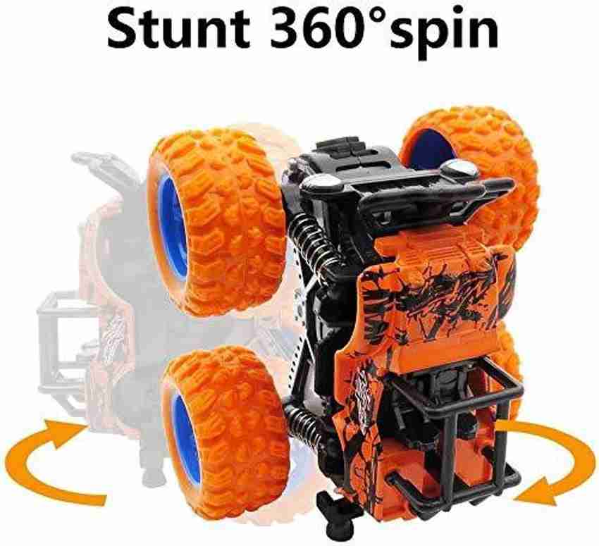 K A Enterprises monster trucks toys for boys 360 degree rotation 4 wheels drive durable friction powered truck toys for kids inertia car toys for