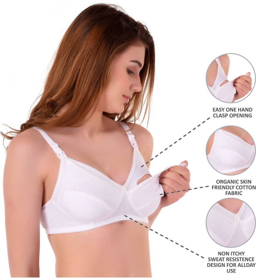 LUXURA ESSENTIALS by LUXURA ESSENTIALS premium Women Maternity/Nursing Non  Padded Bra - Buy LUXURA ESSENTIALS by LUXURA ESSENTIALS premium Women  Maternity/Nursing Non Padded Bra Online at Best Prices in India