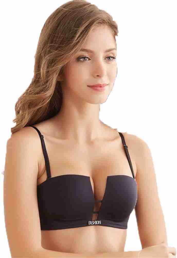 Mirry Women's Push Up Bras for Women Sexy Deep V Soft Mesh Plunge Bra  Underwire Lightly Padded Bralette(Black,42B) : : Clothing, Shoes &  Accessories