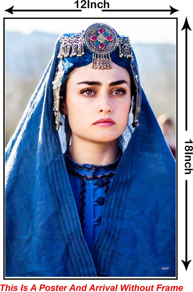Ertugrul gazi halime sultan beautiful dresses KAYI Dirilis Gazi Drama Serial painting Paper Print Amaan posters TV Series Movies Quotes Motivation Decorative Art Paintings posters in India