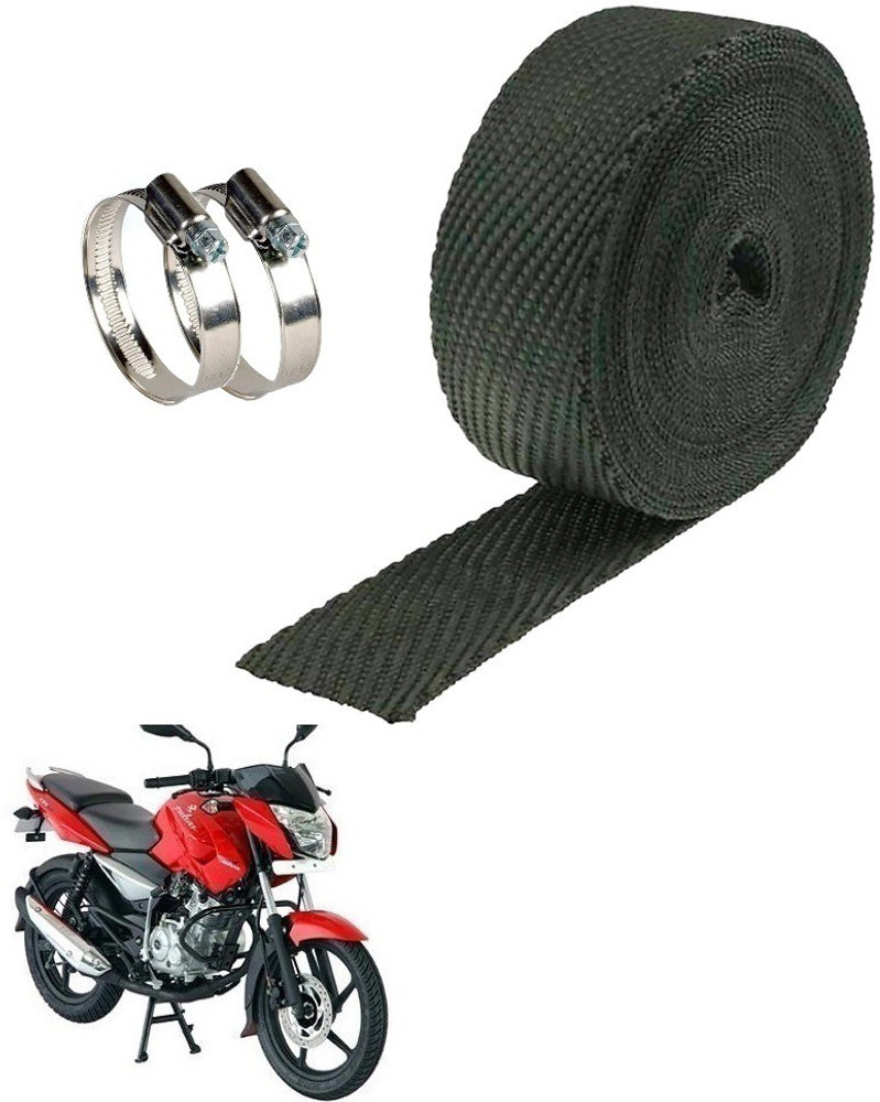 PrtSc 3 Meter Black Bike Silencer Wrap for Baaj Pulsar 135 LS DTS i Bike Exhaust Heat Shield Price in India Buy PrtSc 3 Meter Black Bike Silencer Wrap for Baaj Pulsar