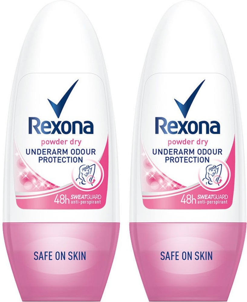 Rexona Powder Dry Underarm Roll On Deodorant For Women, 50ml free shipping