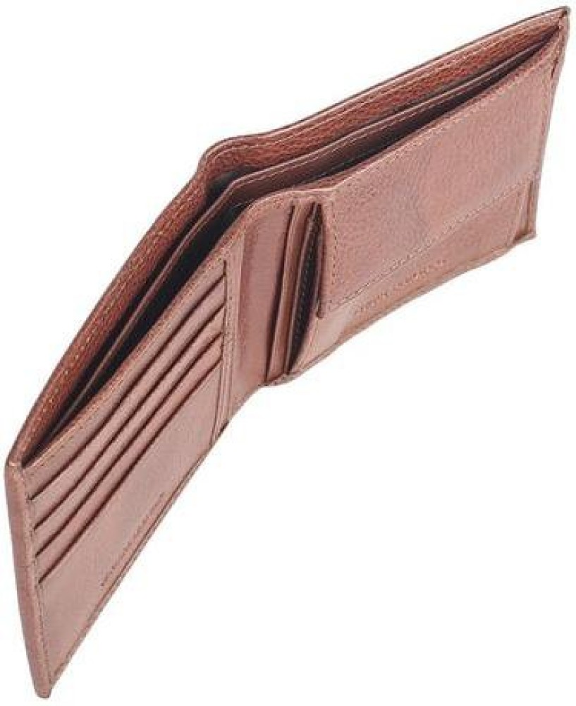 Louie Philippe Brown Mens Leather Wallet, Size: Standard