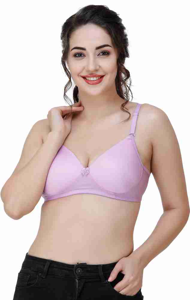 Maroon Women T-Shirt Heavily Padded Bra - Buy Maroon Women T-Shirt