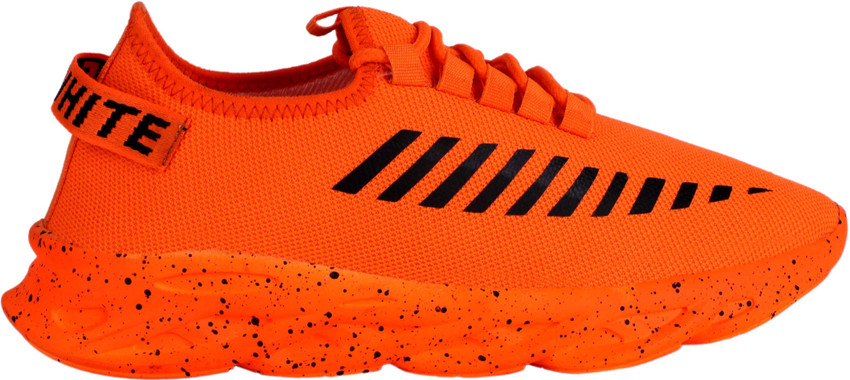 Nike sports shoes orange colour on sale