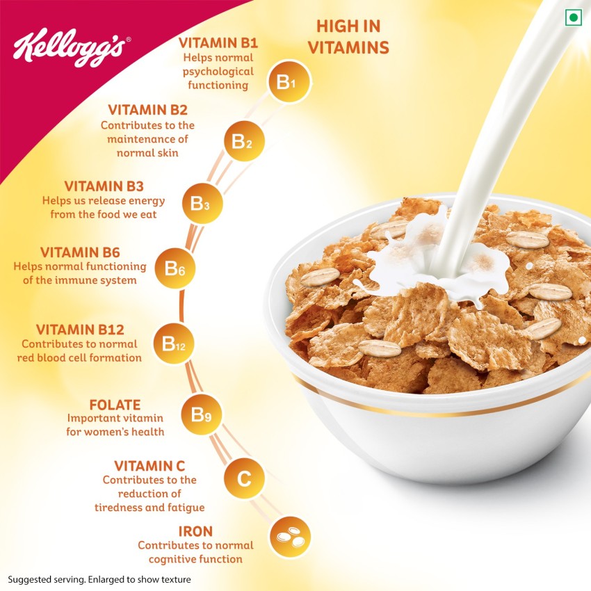 Buy Kellogg's Frosted Flakes Honey Nut Cereal 435g